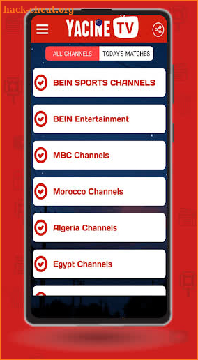 Yacine Tv ياسين تيفي Sport Live TV Guide screenshot