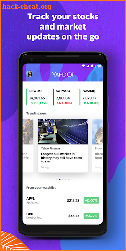 Yahoo! screenshot