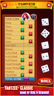Yahtzee Dice Game screenshot