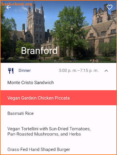 Yale Dining Plus screenshot