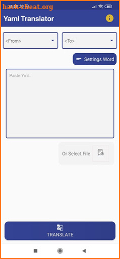 YAML File Translator screenshot
