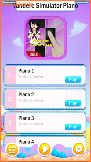Yandere Simulator Piano Game Magic Tiles screenshot