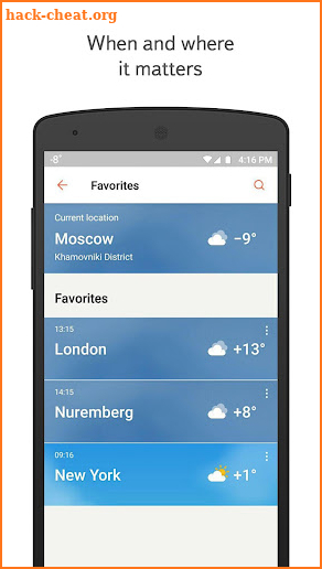 Yandex.Weather screenshot