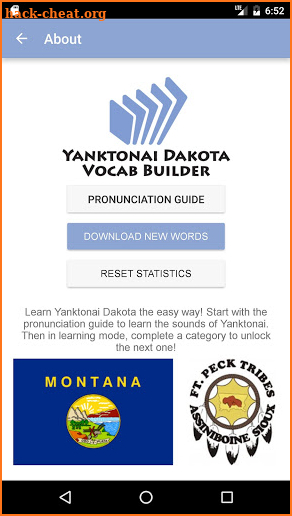 Yanktonai Dakota Vocab Builder screenshot