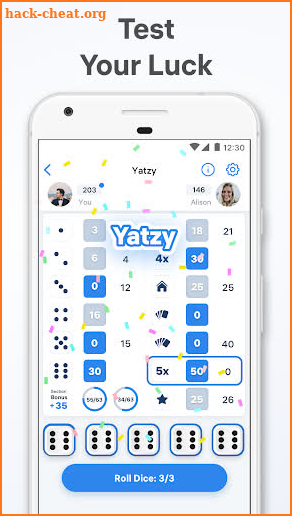 Yatzy Match - dice board game screenshot