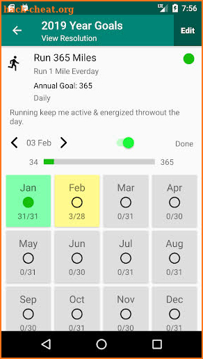 YearGoal - New Year Resolutions Manage & Track screenshot