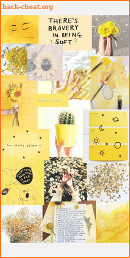 Yellow Artistic Wallpaper screenshot