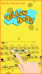 Yellow Elfin Fun Amusing Keyboard Theme screenshot