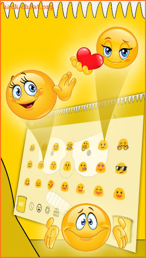 Yellow Family Keyboard Theme screenshot