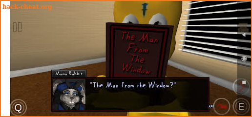 Yellow man outside the window screenshot