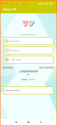 Yellow VIP VPN screenshot