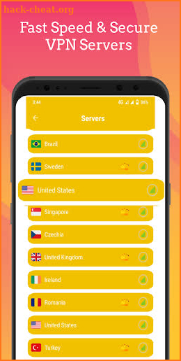 Yellow VPN - Fast VPN & Secure Service screenshot