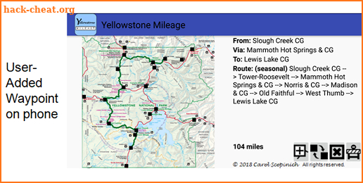 Yellowstone Mileage screenshot