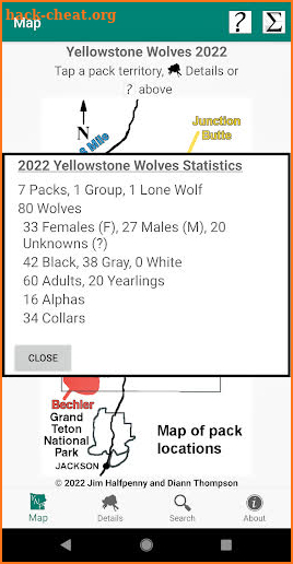 Yellowstone Wolves 2022 screenshot