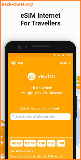 Yesim: eSIM Travel Mobile Data App screenshot