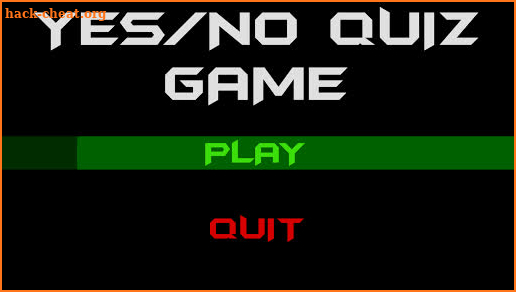 Yes/No Quiz Game screenshot