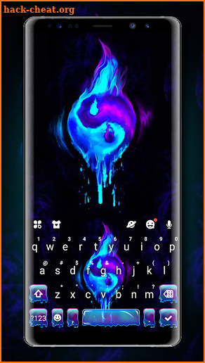 Yin Yang Drip Keyboard Background screenshot