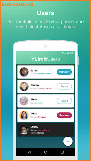 YLimit - Parental Control App (Parents device) screenshot