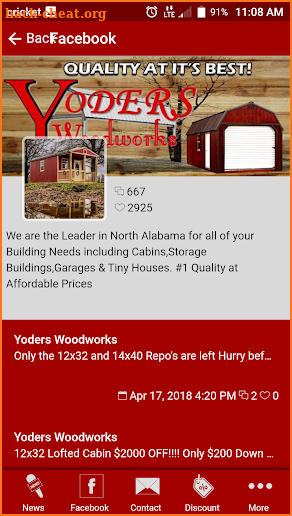 Yoders Woodworks screenshot