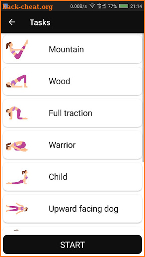 Yoga assistant screenshot