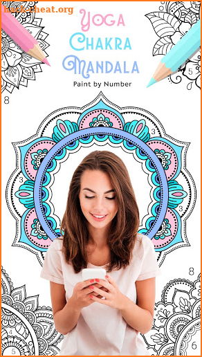 Yoga Chakra Mandala Paint by Number – Antistress screenshot