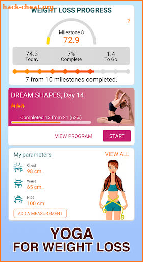 Yoga for weight loss - Lose weight in 30 days plan screenshot