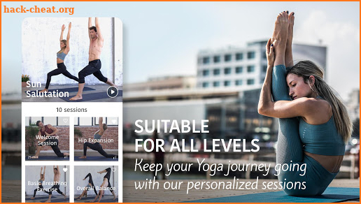 Yoga Workout by Sunsa. Yoga workout & fitness screenshot