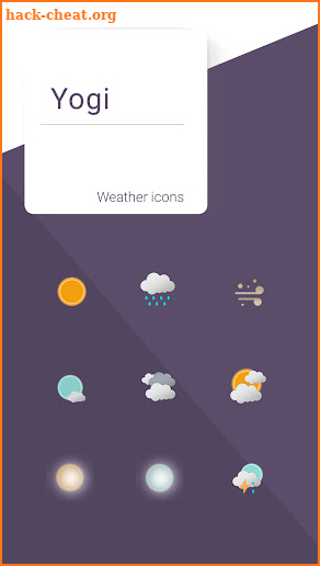 Yogi weather icons screenshot