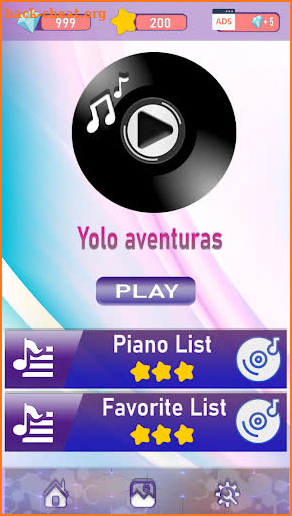 Yolo aventuras Piano tiles screenshot