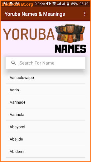 Yoruba Names and Meanings (Males, Females & Twins) screenshot