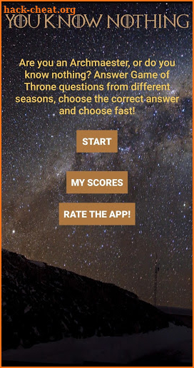 You Know Nothing - Game of Thrones Quiz (No Ads) screenshot
