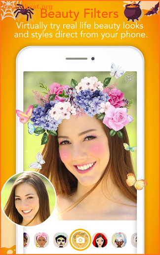 YouCam Fun - Snap Live Selfie Filters & Share Pics screenshot