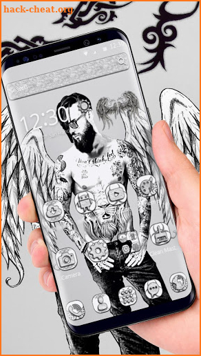Young Tattoo Boy Wings Theme screenshot
