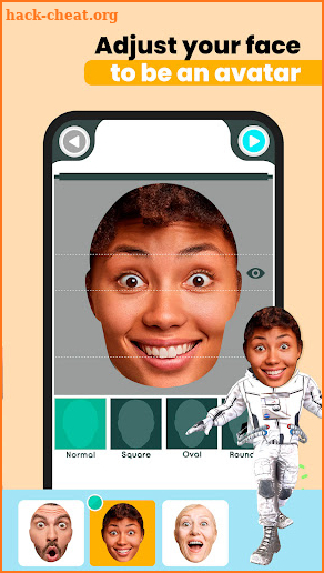 Your face in animations screenshot