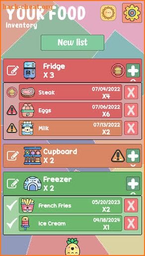 Your Food - Inventory screenshot