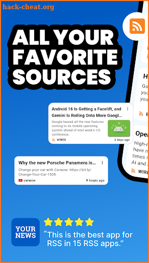 Your News - RSS Feed Reader screenshot