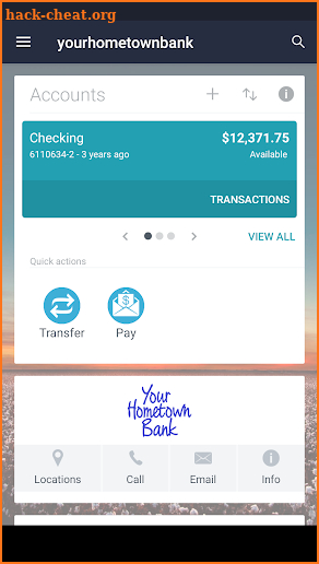 yourhometownbank screenshot