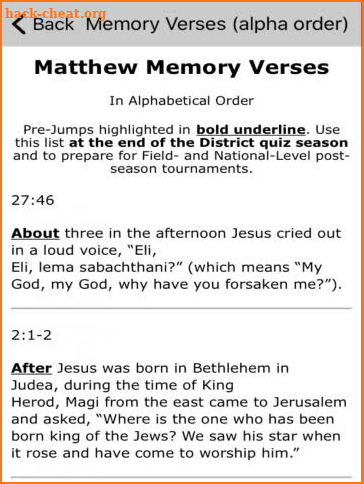 Youth Bible Quiz 20 screenshot