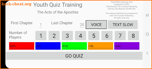 Youth Bible Quiz Training - 22 screenshot