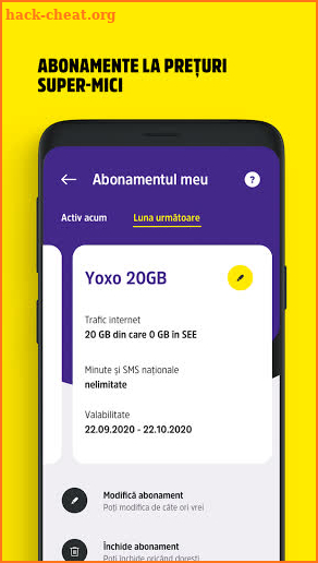 YOXO: abonamentul mobil la preț minimal screenshot