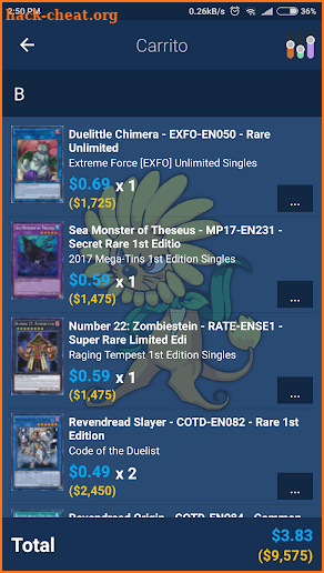 Yugiprices [Yugioh cards prices] screenshot