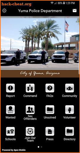 Yuma Police Department screenshot