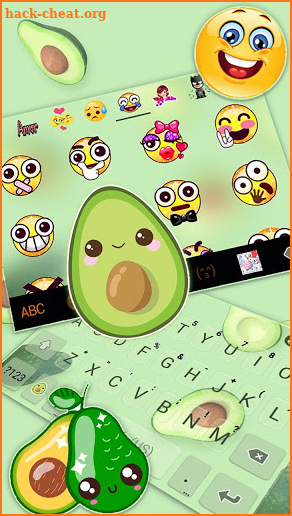 Yummy Avocado Keyboard Theme screenshot