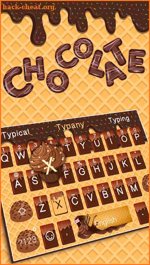 Yummy Chocolate keyboard screenshot