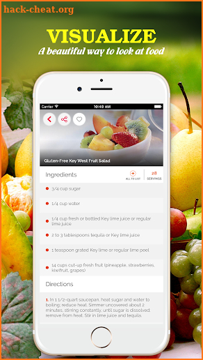 Yummy Fruit Recipes Pro screenshot