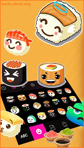 Yummy Sushi Emoji Stickers screenshot