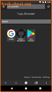 Yuzu Browser: web browser screenshot