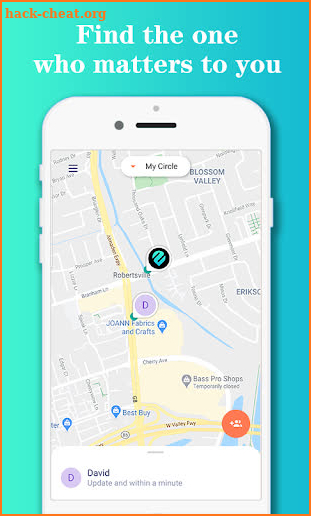 Z Locator - a location and protection app screenshot