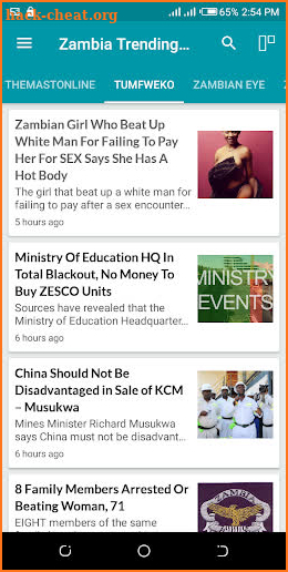 Zambia Trending News screenshot