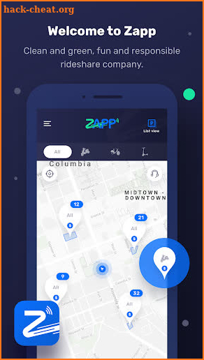 Zapp RideShare screenshot